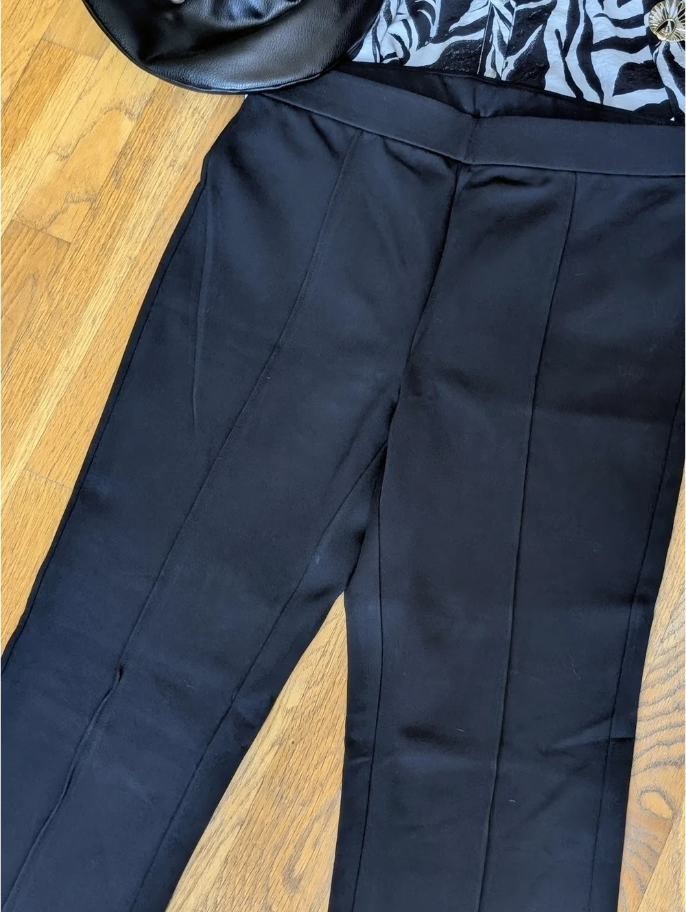 J.Crew Women's Black Tailored Pull-On Straight-Leg Pants, Size 8, New with Tags